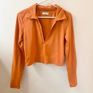 Aritzia Babaton Long Sleeve Collared Top
